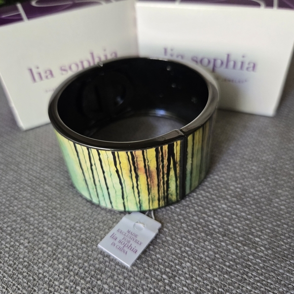 Lia Sophia Multicolor Wide Bangle - Picture 2 of 4